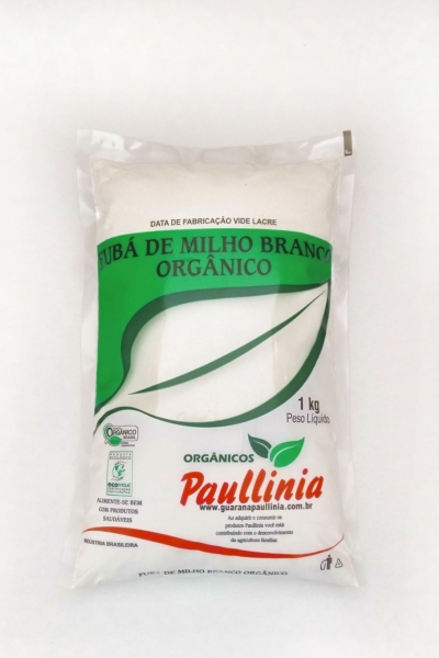 Fubá de Milho Branco Orgânico 