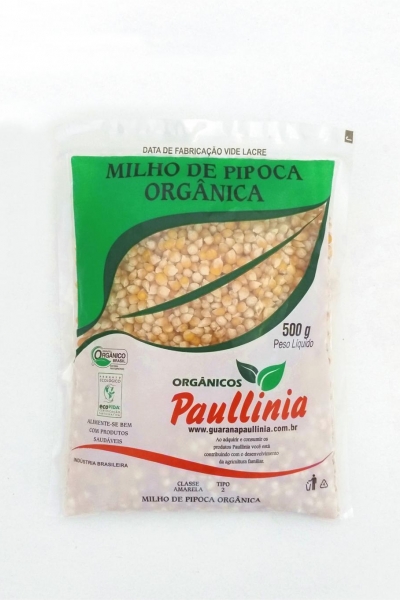 Milho de Pipoca Orgânica