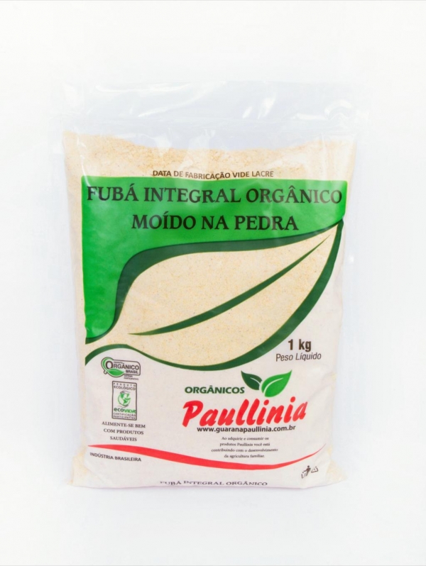 Fubá Integral Orgânico Moído na Pedra